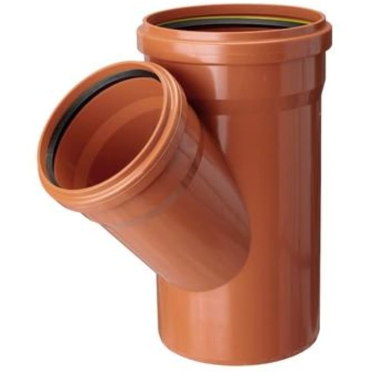 Kloak grenrør PP 45° - 160x110 mm