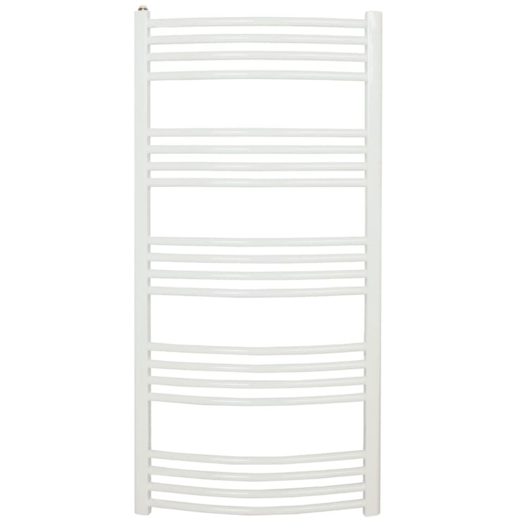 Kriss Round håndkletørker, kombi, 50x86 cm, hvit