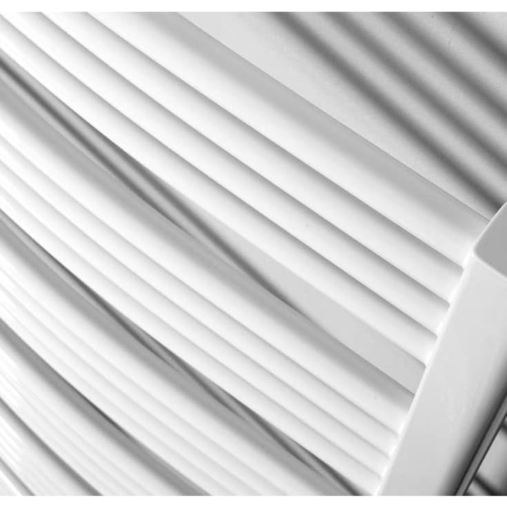 Kriss Round håndklædetørrer, kombi, 50x86 cm, hvid