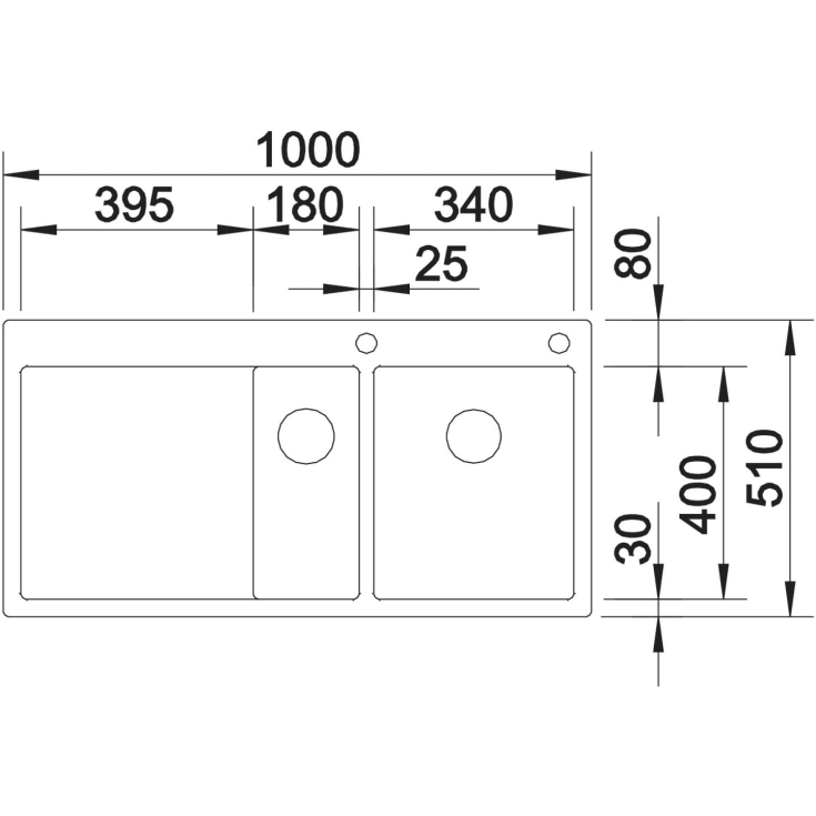 Blanco Claron 6S-IF MXI køkkenvask, 100x51 cm, rustfrit stål