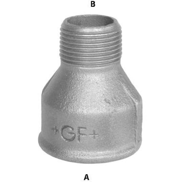 1,1/4" x 3/4" galvaniserad reduktion i/utvändig gänga