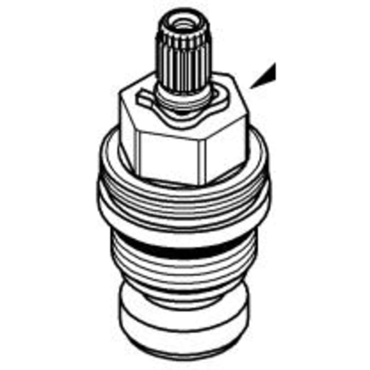 Grohe Ventilspindel ½" med gummipakning