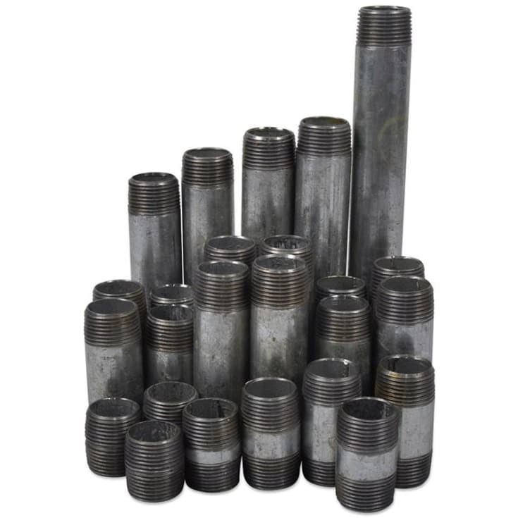 Galvaniseret nippelrør 3/4" - 25 stk. assorteret