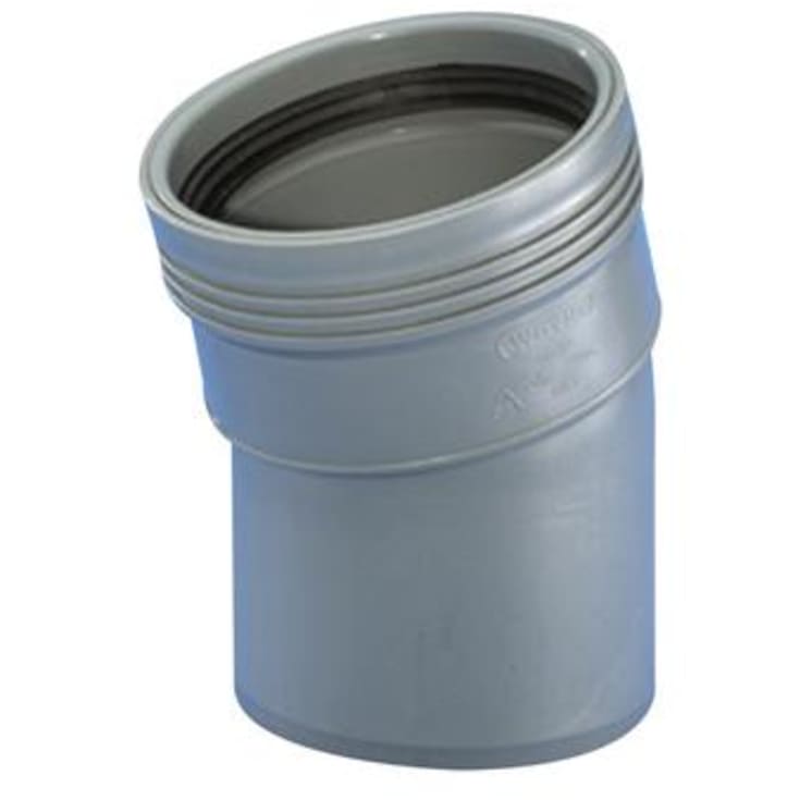 Wavin Wafix avløpsbend, 15°, Ø110 mm, plast, gå