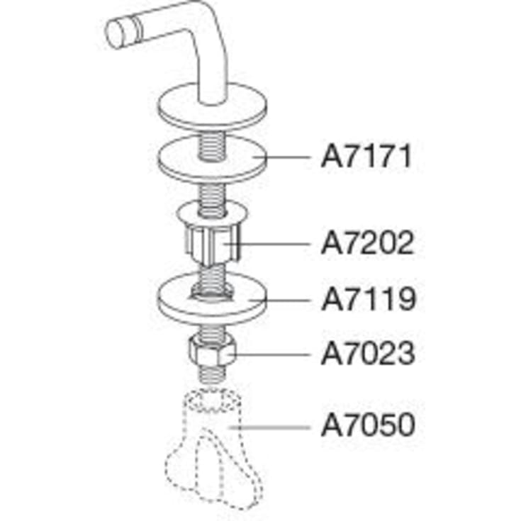 Pressalit fast beslag t/Aqua toiletsæder
