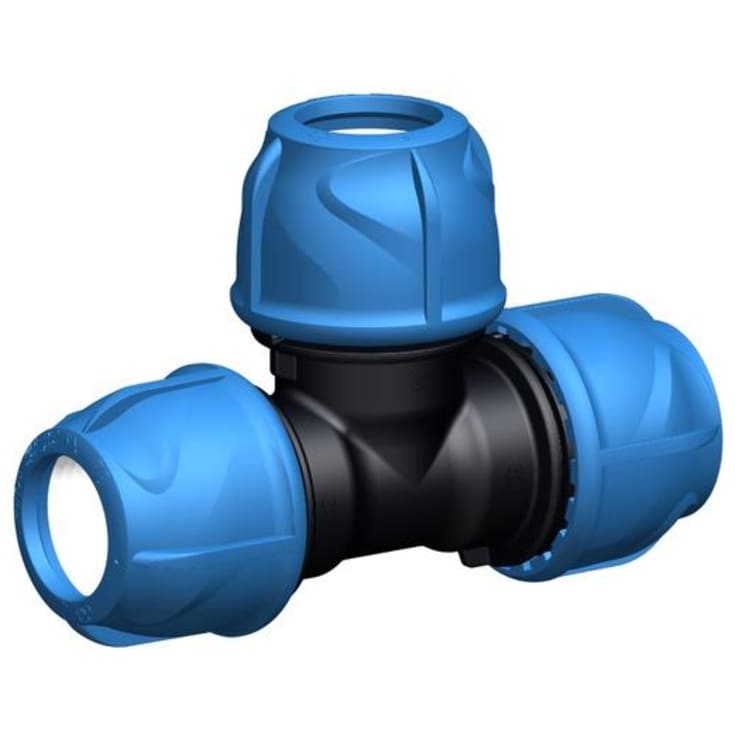 +GF+ iJoint tee til PEM rør, 40 mm