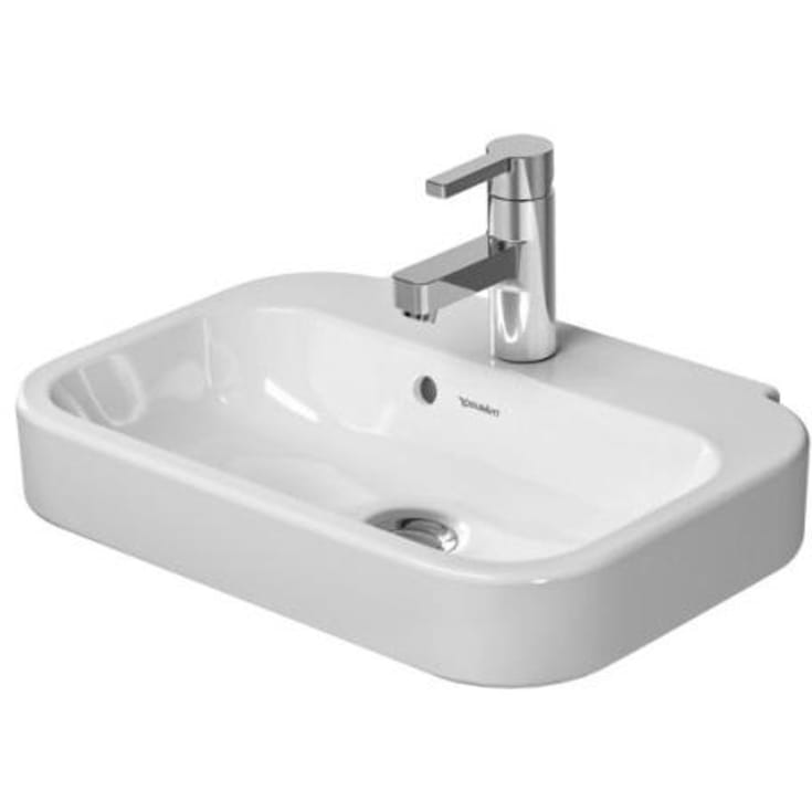 Duravit Happy D.2 vegghengt servant, 50x36 cm, hvit
