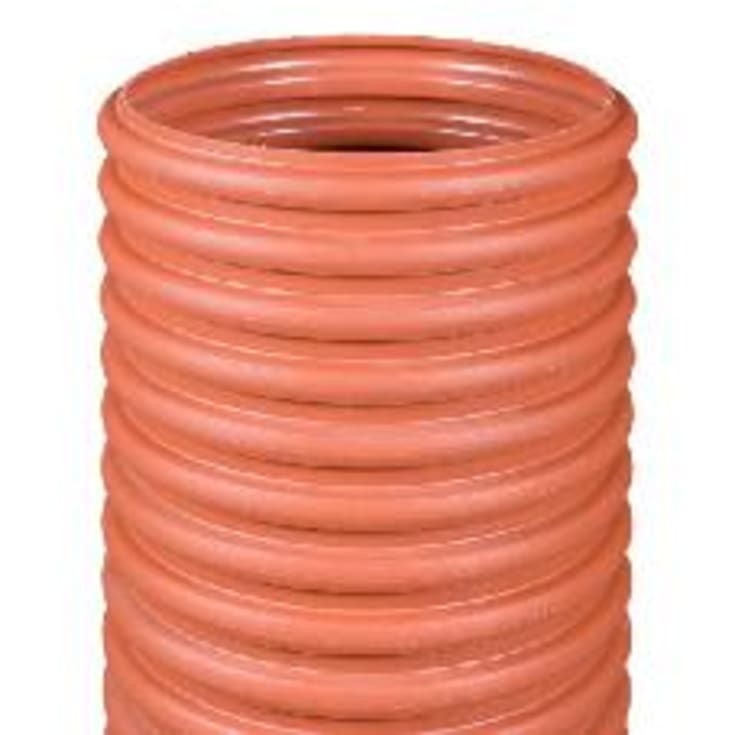 Korrugeret opføringsrør 425x6000 mm, PP, uden muffe