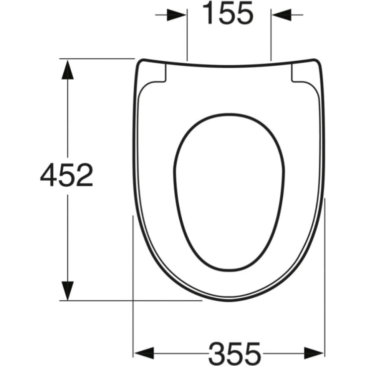 Gustavsberg Nautic 9M26 toalettsits, soft close, snabbfäste, svart