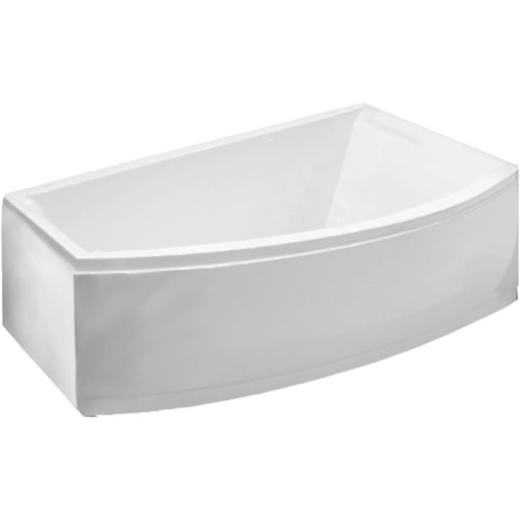 Royal Vigga CS3 spabad, 160x105 cm, højre, hvid