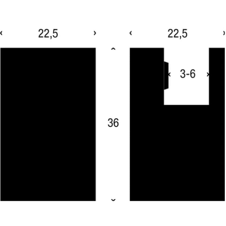 Frost Quadra spejlbeslag, poleret rustfrit stål, 4 stk