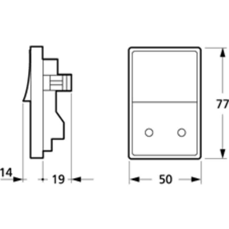 LK Fuga stikkontakt med afbryder, 1,5 modul, hvid