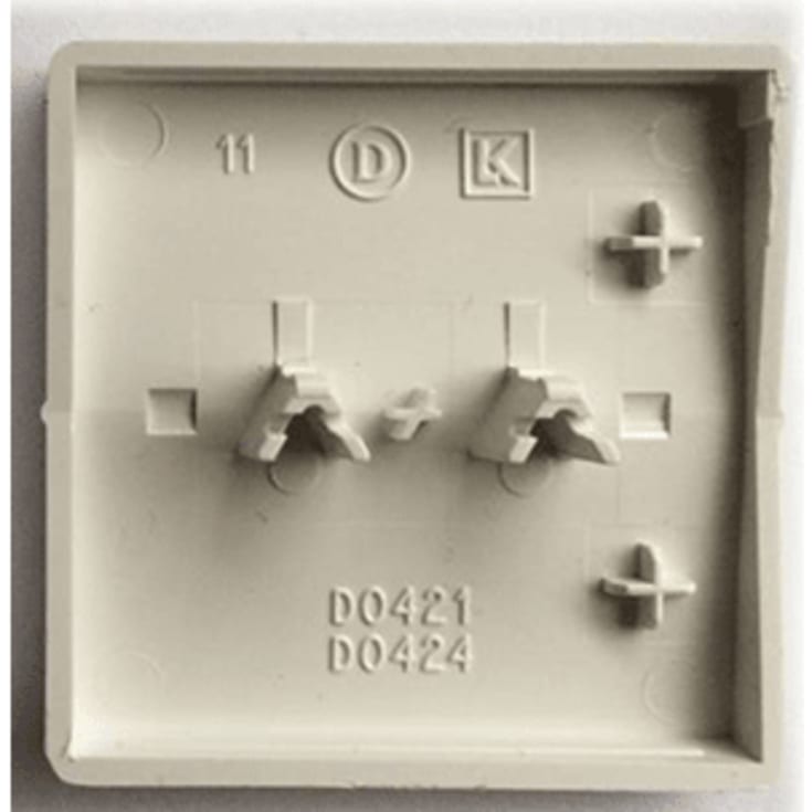 LK Fuga halvtangent for kroneafbryder, gammel type, hvid