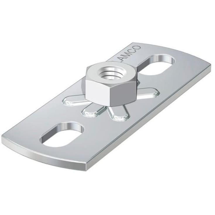 Grundflange med 10 mm gevind, 80x30 mm