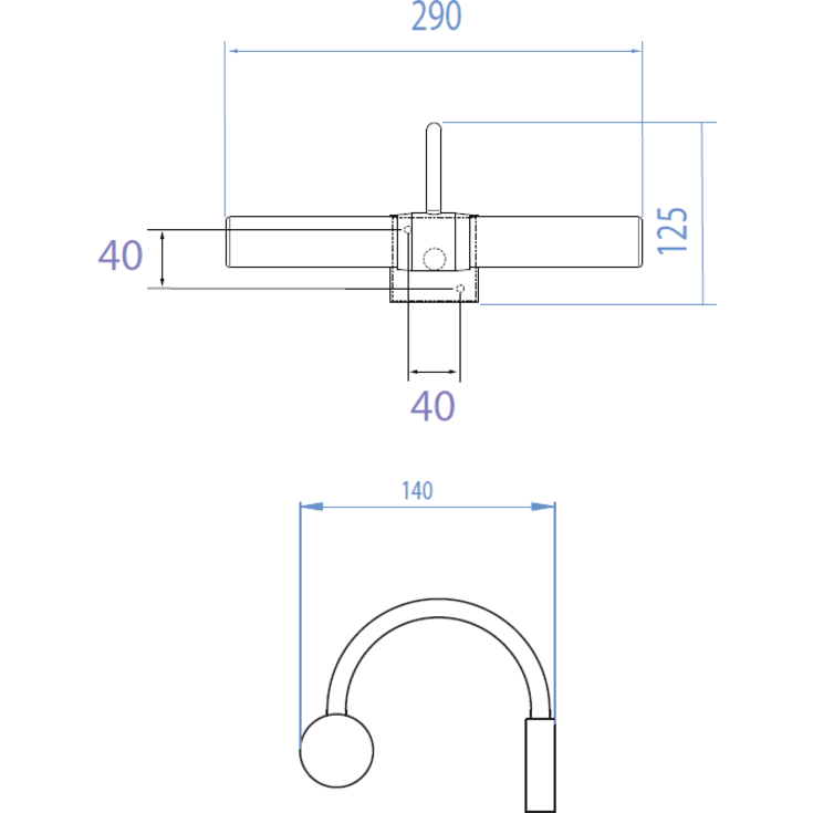 Astro Dayton spejllampe