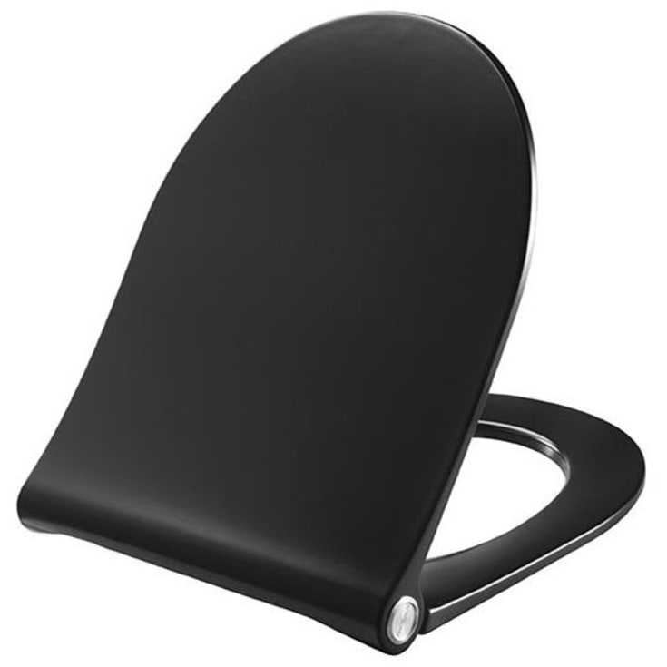 Pressalit Sway D2 toiletbræt, soft close, aftagelig, sort