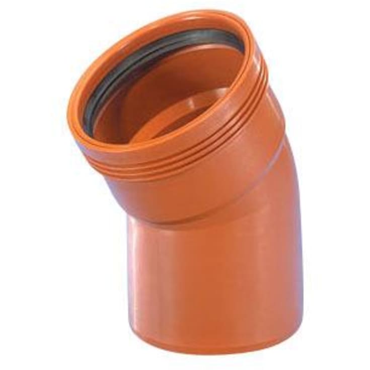 Wavin 110 mm PP kloakbøjning, 30°