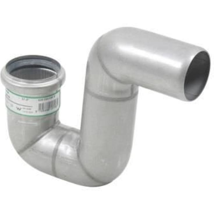 Blücher EuroPipe P-vannlås, Ø110 mm, rustfritt stål