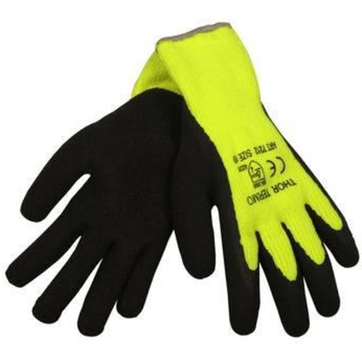 Thor Grip Termo handske - hånddyppet - str. 10