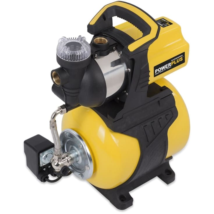 Powerplus husvandværk gardenpro 1000 watt, 19 liter tryktank