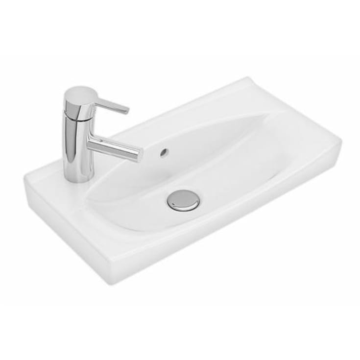 Ifö Spira håndvask, 51,5x28,5 cm, venstre, hvid