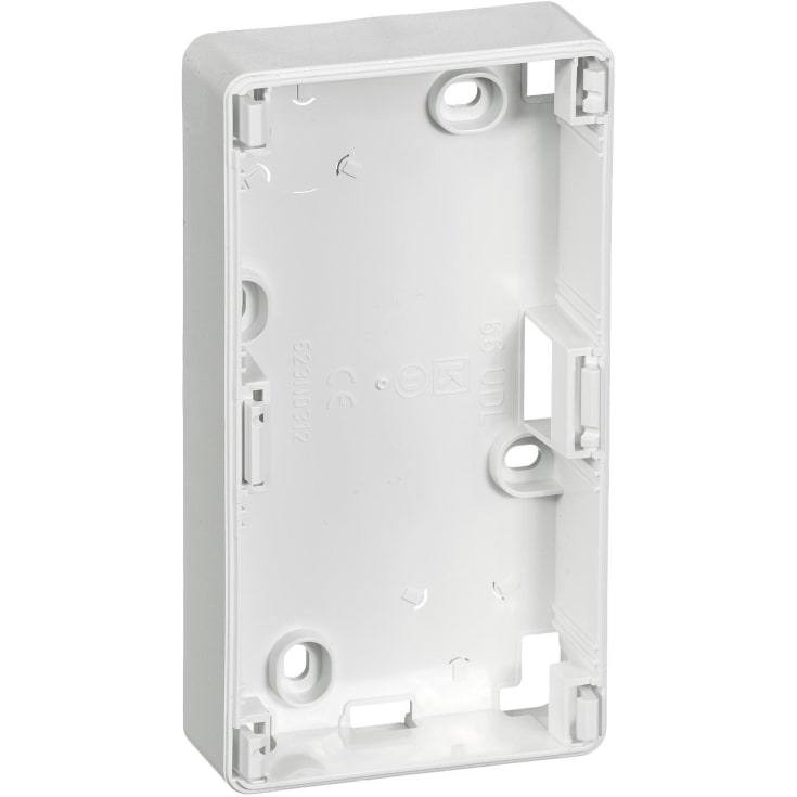 LK Opus 66 underlag kombi 2 modul 23 mm højt i hvid