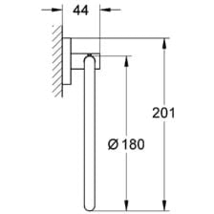 Grohe Essentials håndklering, krom