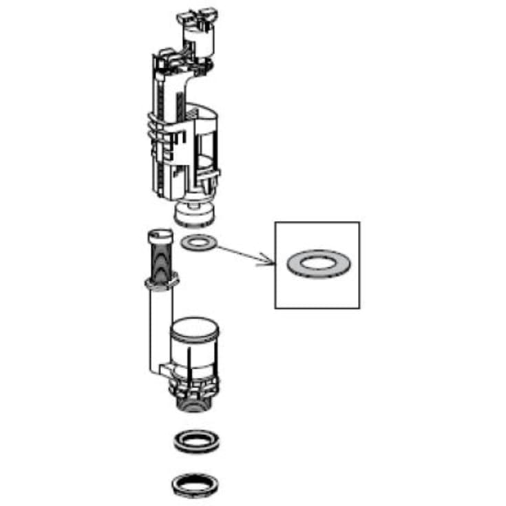 Gustavsberg T2/T1 bundventilpakning