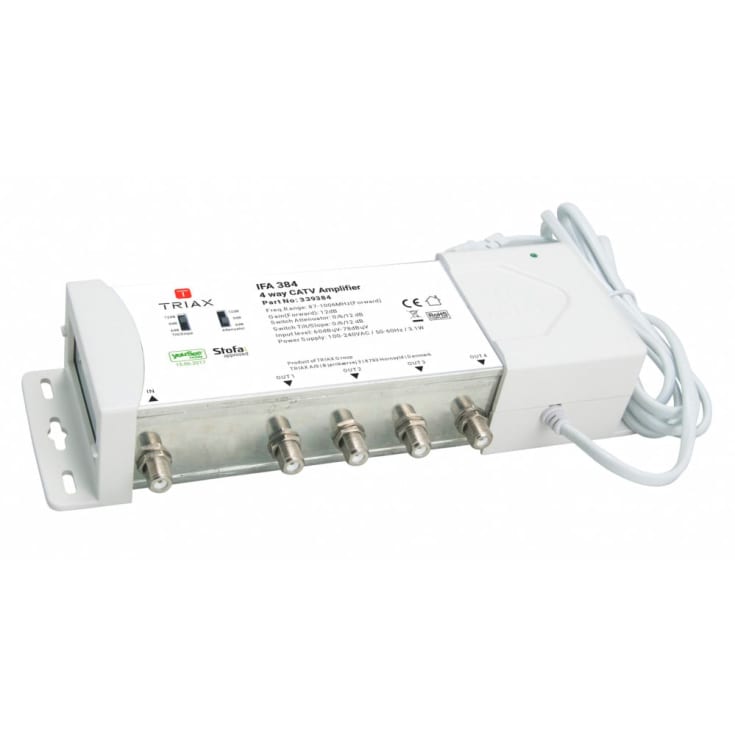 Triax Forstærker med 4 udgange, Yousee/Stofa godkendt