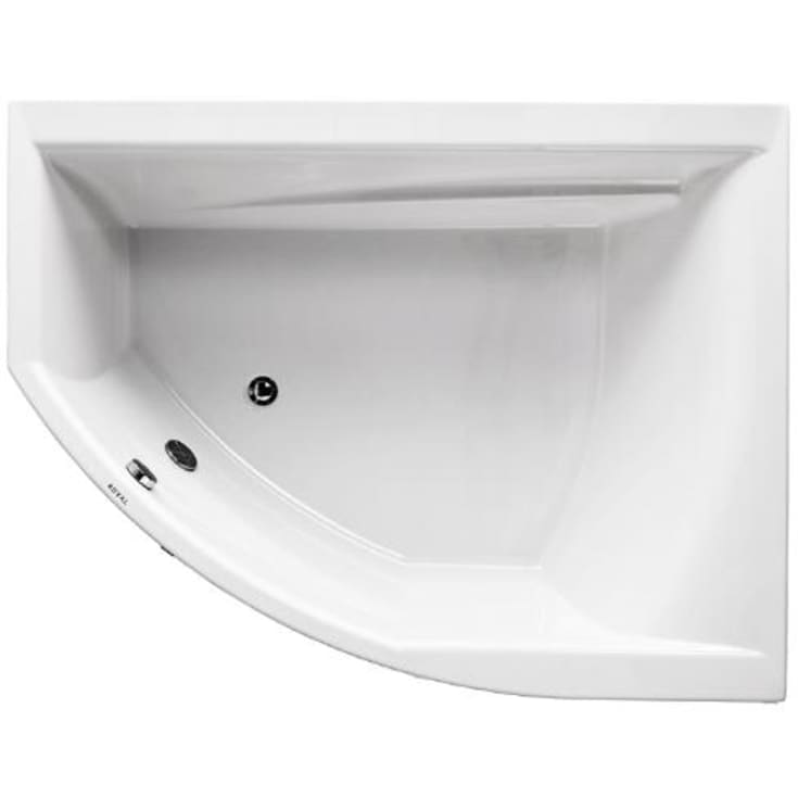 Royal Thilde C3 spabad, 170x130 cm, højre, hvid