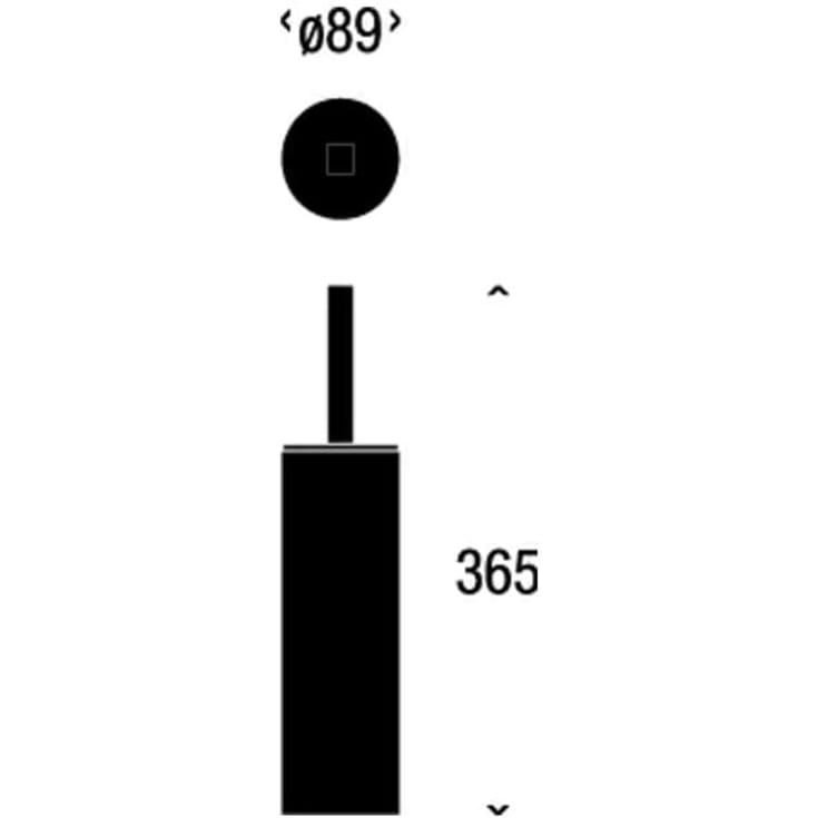 Frost Quadra toiletbørste, rustfrit stål