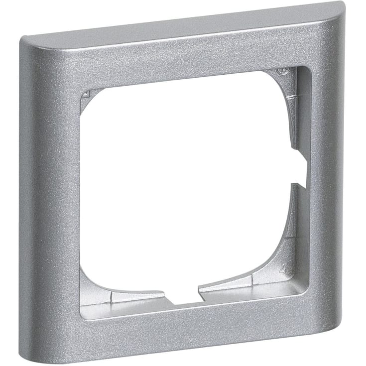 LK Fuga Softline 63 ramme, 1 modul, metallic