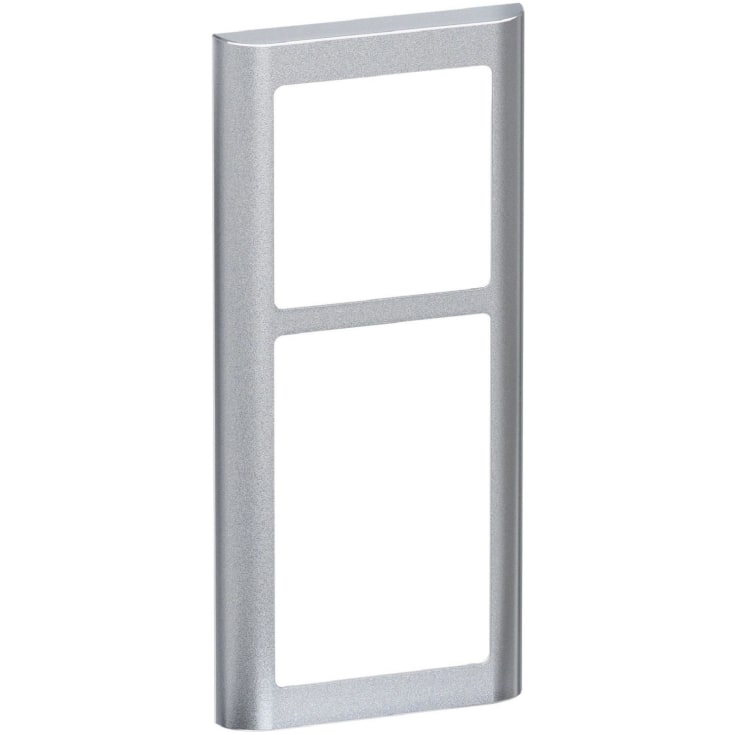 LK Fuga Soft 63 ramme, 2,5 modul, metallic