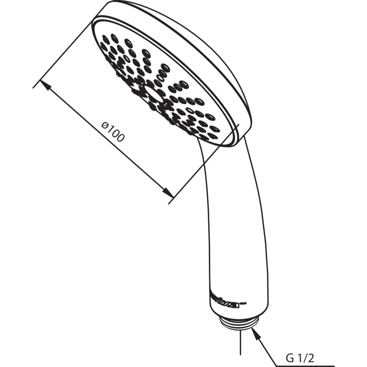 Damixa Space Fair Jet håndbruser, vandbesparende, krom
