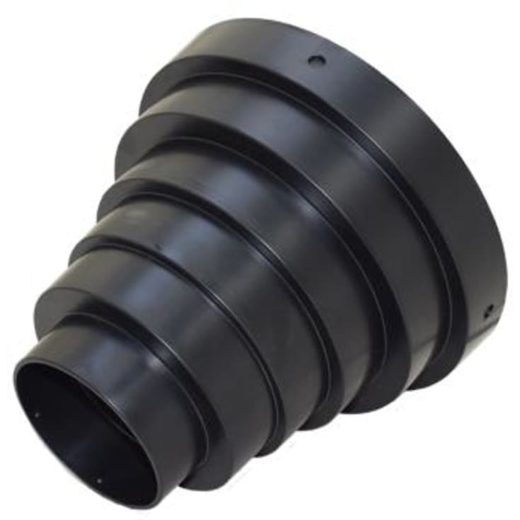 Duka overgangsstykke fra taghætte, til Ø160/150/130-125//110/100/75 mm