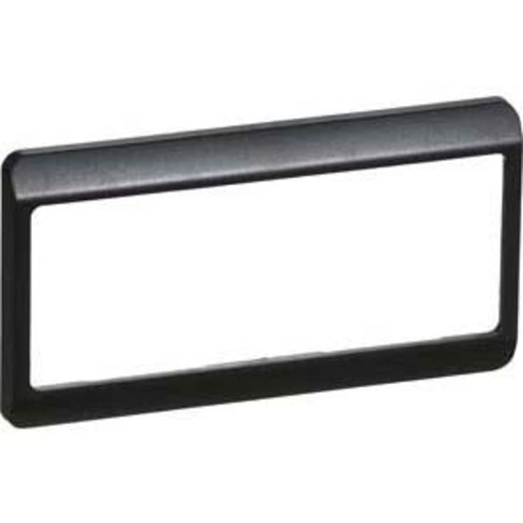 LK Opus 66 ramme, 2 modul, vandret, koksgrå