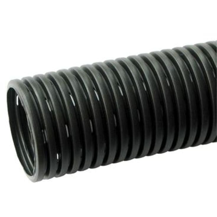 100 meter Eurodrain PE drænrør 80 mm, sort