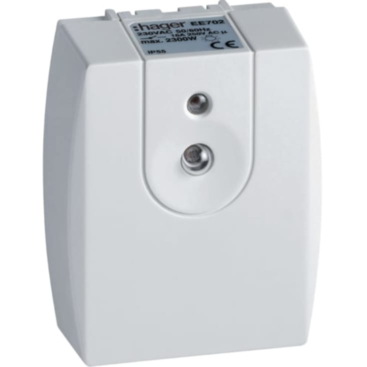 Skymningsrelä kompakt 2-1000 lux IP54 komfort EE702