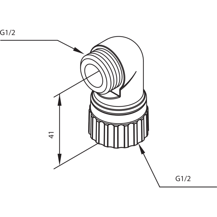 Damixa afgangsbøjning til TMC batteri, krom