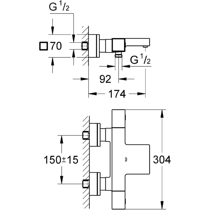 Grohe Cube kararmatur , krom