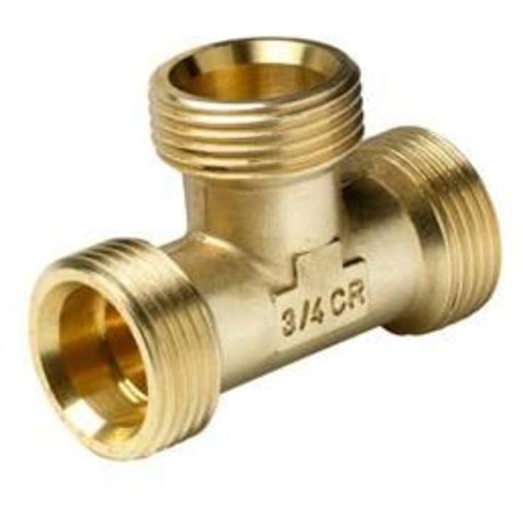 Wavin messing T-stykke, 3/4"
