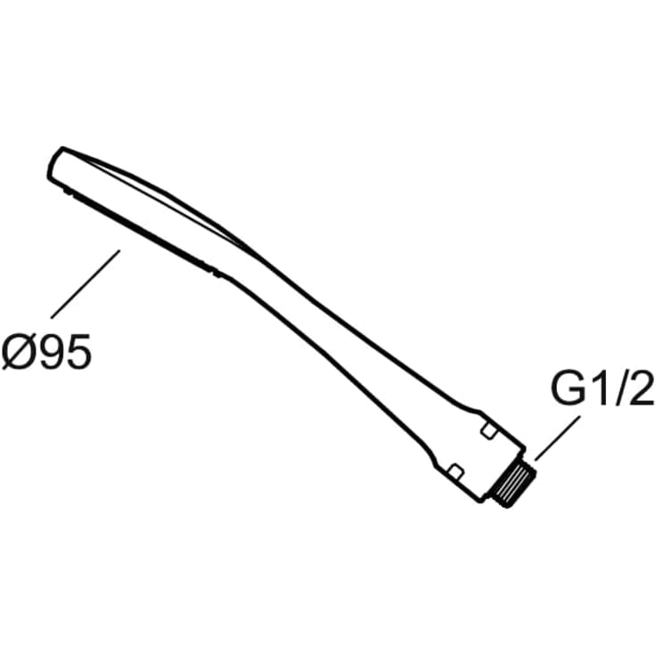 Mora Cera S5 håndbruser, vandbesparende, krom