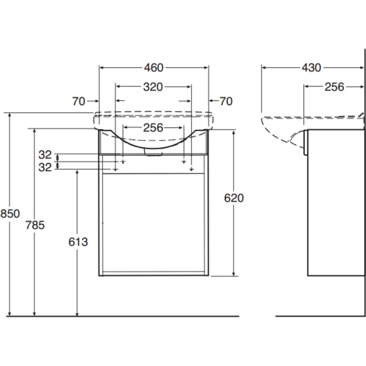 Ifö Cera møbelpakke, 50x43 cm, hvid