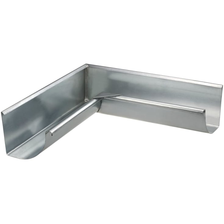 4 stk VMzinc indvendig gering nr. 13, 400 mm, til kvartrund arkitekt tagrende, zink