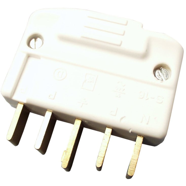 Plugg 3P+N+J 440V 16A rett hvit