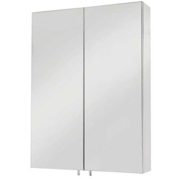 HeFe Anton speilskap, 50x67 cm, rustfritt stål