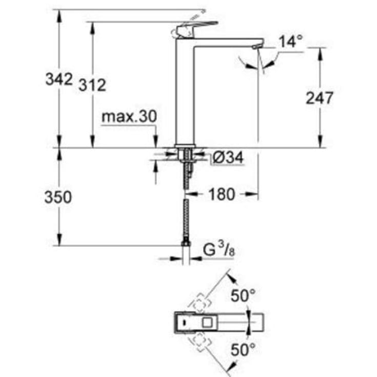 GROHE EUROCUBE ETGREBSARMATUR