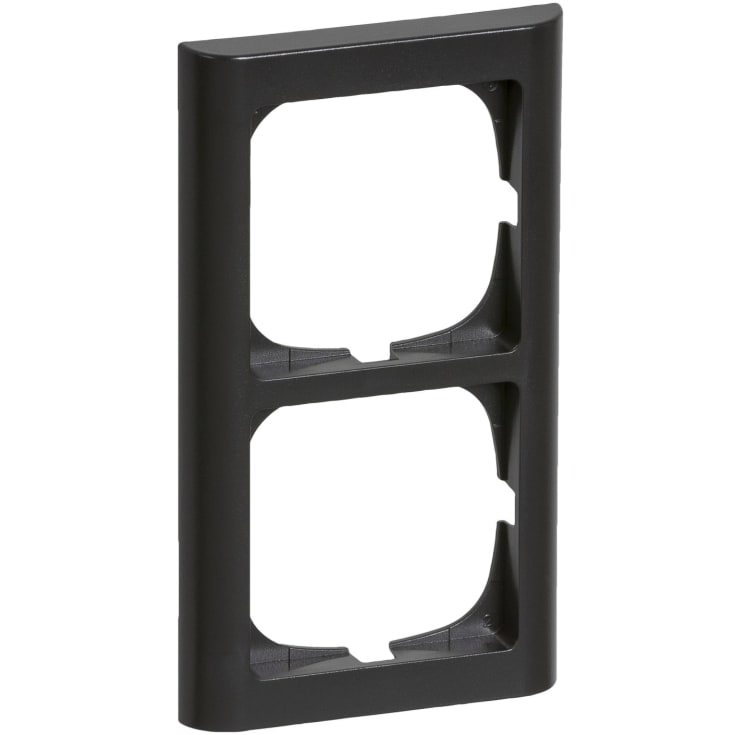 LK Fuga Softline 63 ramme, 2x1 modul, lodret, koksgrå