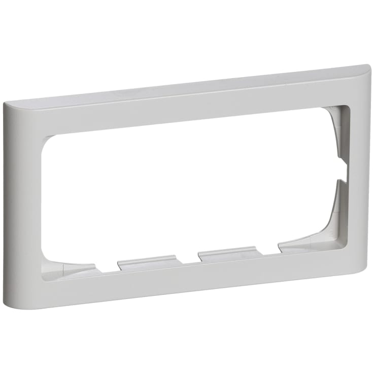 LK Fuga ramme Softline 63 2 modul vandret til 2 modul indsats i lysegrå