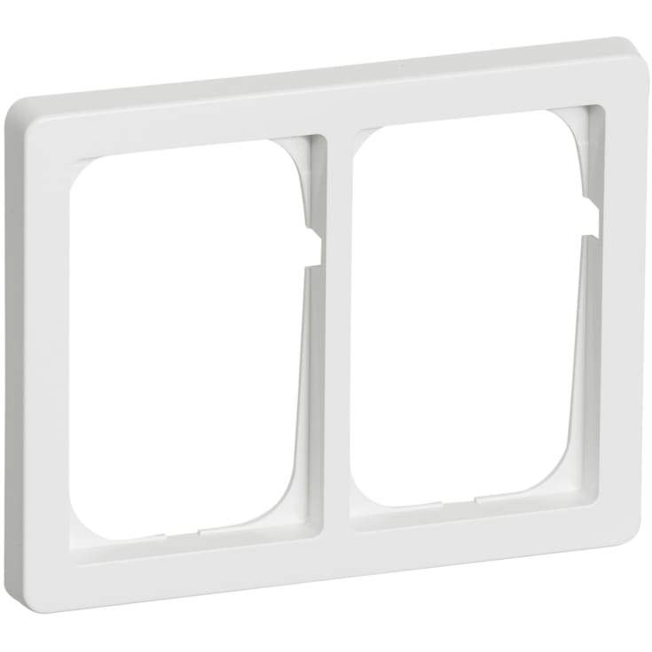 LK Fuga Baseline 63 ramme, 2x1,5 modul, vandret, hvid